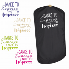Personalised Quality Dance Slogan "Dance to Express" Costume Carrier Bag