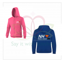 NHS Ride 4 Heroes Royal Blue / Fuschia PInk Zip Up Hoodie 2021