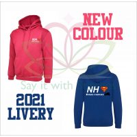 NHS Ride 4 Heroes Royal Blue / Fuschia PInk Hoodie Hooded Sweatshirt 2021