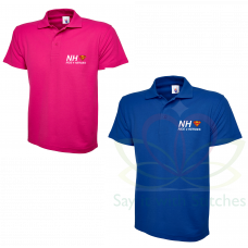 NHS Ride 4 Heroes Royal Blue / Hot PInk Polo Shirt 2021