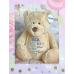 Personalised Embroidered Light Brown Plush Bear