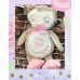 Personalised Embroidered Cream Plush Owl Teddy