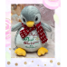Personalised Embroidered First Christmas Penguin Teddy Bear