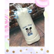 Personalised Embroidered Mickey Mouse Fleece Blanket