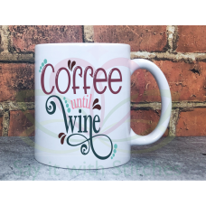 Coffee until Wine 11oz Personalised Mug Gift