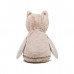 Personalised Embroidered Cream Plush Owl Teddy